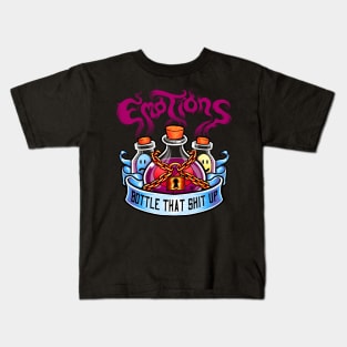 Emotions (Bottle that shit up!) Kids T-Shirt